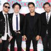 Le groupe Fall Out Boy, Pete Wentz, Patrick Stump, Andy Hurley et Joe Trohman lors des 5e Annual TeenNick HALO Awards au Hollywood Palladium de Los Angeles, le 17 novembre 2013