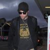 Robert Pattinson arrive à l'aéroport de LAX à Los Angeles, le 3 septembre 2014.