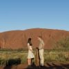 Kate Middleton et le prince William à Uluru le 22 avril 2014 lors de leur tournée en Australie.