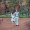 Kate Middleton et le prince William à Uluru le 22 avril 2014 lors de leur tournée en Australie.