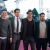 Shia LaBeouf, Logan Lerman, Jon Bernthal, Brad Pitt, Michael Pena et David Ayer - Première du film "Fury" à Paris le 18 octobre 2014
