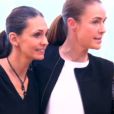 Les actrices Adeline Blondieau et Bénédicte Delmas sont venues encourager Tonya Kinzinger dans Danse avec les stars 5 sur TF1. Octobre 2014.