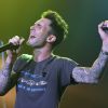 Adam Levine du groupe Maroon 5 - Concert NRJ Music Tour à Paris, le 20 octobre 2014