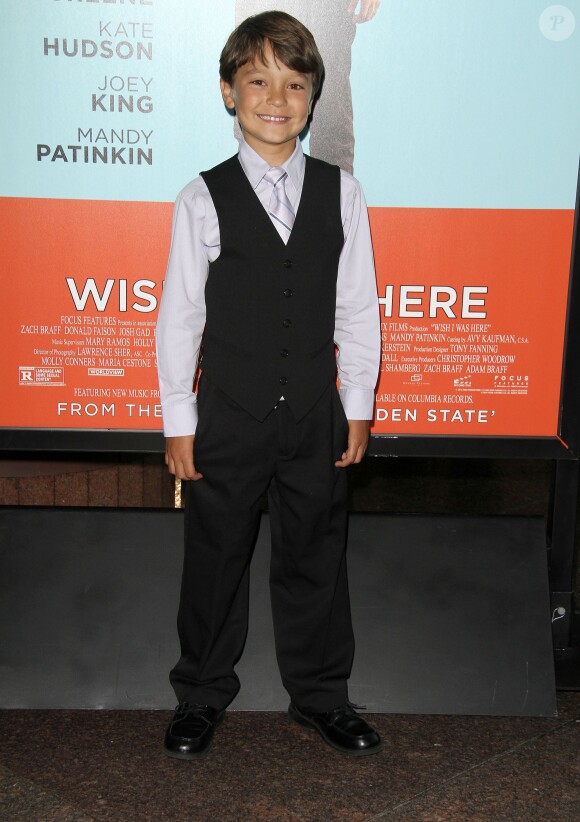 Pierce Gagnon lors de la première du film "Wish I was Here" à Los Angeles, le 23 juin 2014