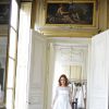Exclusif - Emilie Dequenne essayant sa robe de mariée en compagnie de sa fille Milla à Paris, le 5 octobre 2014, une création Delphine Manivet