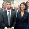 Le premier ministre Manuel Valls et la ministre de la culture Fleur Pellerin - Soirée de vernissage de la FIAC 2014 organisée par Orange au Grand Palais à Paris le 22 octobre 2014.