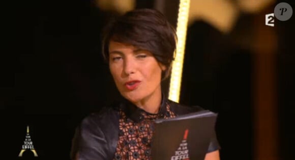 L'animatrice Alessandra Sublet : divine dans sa première de Un soir à la tour Eiffel, sur France 2, le mercredi 1er octobre 2014