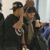 Exclusif - Orlando Bloom et Selena Gomez quittent l'aéroport de LAX à Los Angeles, le 20 octobre 2014.