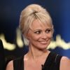 Pamela Anderson le visage creusé le 23 octobre 2014, à Stockholm 