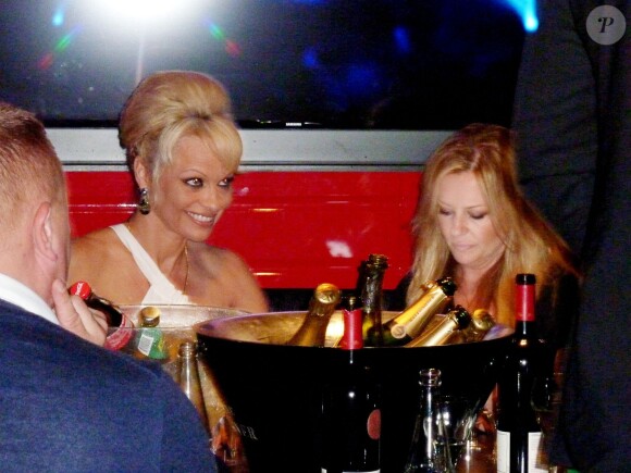 Pamela Anderson lors de l'inauguration du Allstar Bar à Sandviken en Suède, le 24 octobre 2014.