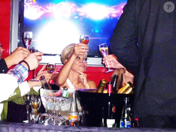 Pamela Anderson lors de l'inauguration du Allstar Bar à Sandviken en Suède, le 24 octobre 2014.