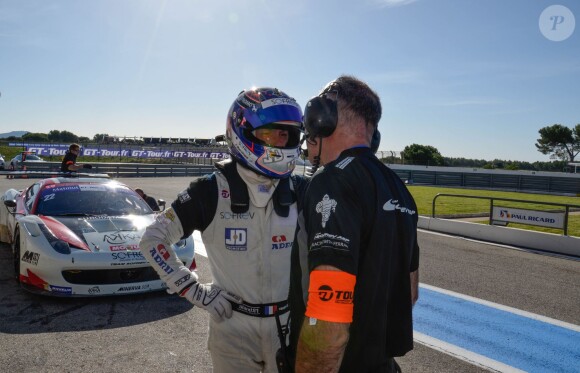 Exclusif -Fabien Barthez lors du championnat de France F4 GT Tour au circuit Paul-Ricard au Castellet le 25 octobre 2014