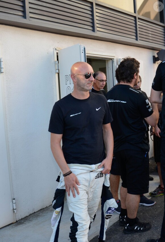 Exclusif -Fabien Barthez lors du championnat de France F4 GT Tour au circuit Paul-Ricard au Castellet le 25 octobre 2014