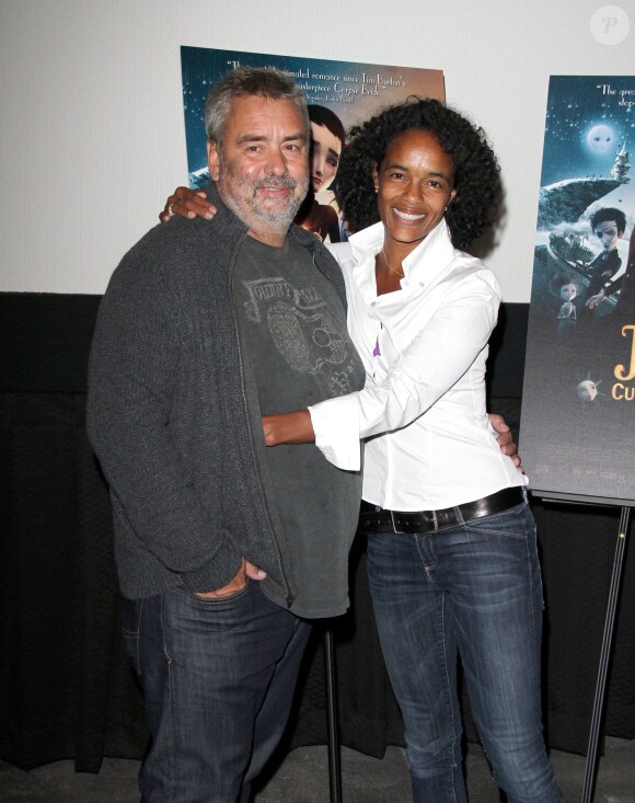 Luc Besson et sa femme, la productrice Virginie Besson-Silla - Projection du film "Jack et la mécanique du cœur" à Hollywood le 24 septembre 2014. 
