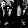 Kanye West, Riccardo Tisci, Swizz Beatz et P. Diddy lors de la soirée "Keep A Child Alive Black Ball" organisée jeudi 30 octobre 2014 à New York.
