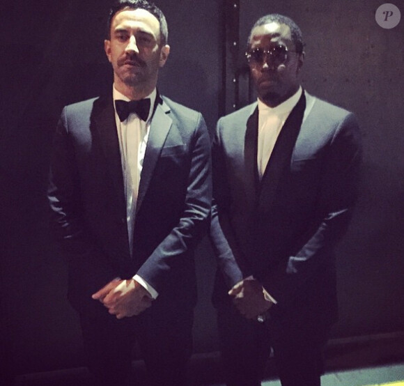 Riccardo Tisci et P. Diddy lors de la soirée "Keep A Child Alive Black Ball" organisée jeudi 30 octobre 2014 à New York.