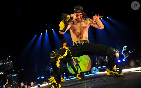 Shaka Ponk en live au Palais Omnisports de Paris Bercy, le 6 janvier 2013.