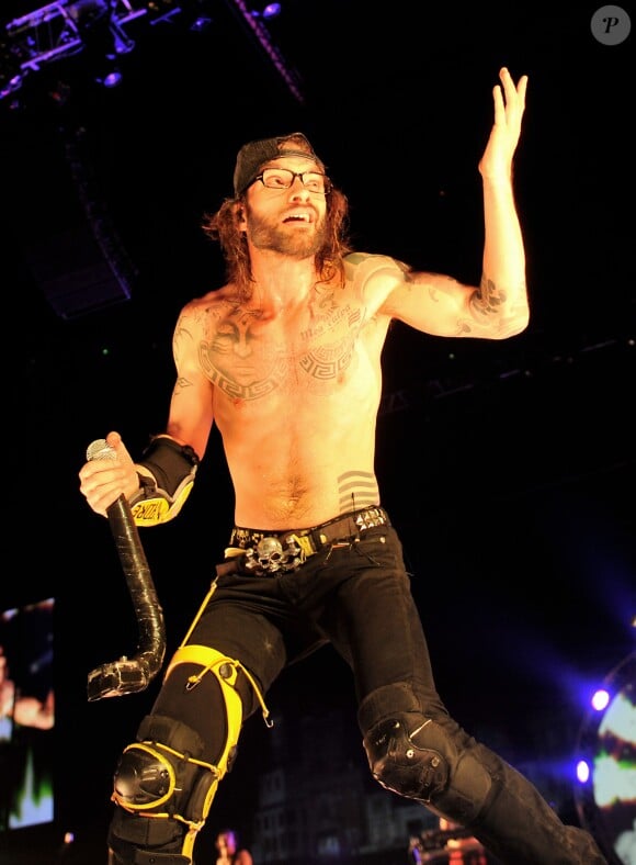 Shaka Ponk en live au Palais Omnisports de Paris Bercy, le 6 janvier 2013.