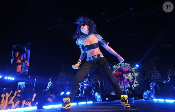 Shaka Ponk en live au Palais Omnisports de Paris Bercy, le 6 janvier 2013.