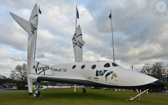 SpaceShipTwo exposé lors du Spring show à Birmingham, le 6 février 2013