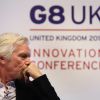 Sir Richard Branson, lors du G8 de l'innovation, au Siemens Crystal Building de Londres, le 14 juin 2013