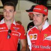 Fernando Alonso et Jules Bianchi lors du Grand Prix d'Espagne, sur le circuit de Catalogne, le 9 mai 2014