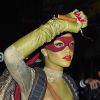 Rihanna déguisée en Tortue Ninja pour Halloween à New York, le 31 octobre 2014. 