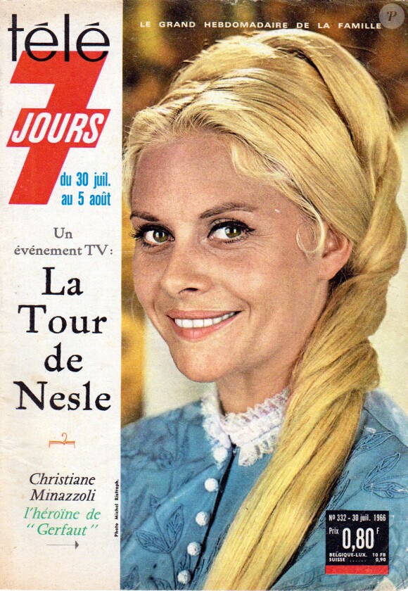Christiane Minazzoli en couverture de Télé 7 jours du 30 juillet 1966