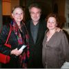 Christiane Minazzoli, Gildas Bourdet et Catherine Arditi lors de la représentation de la pièce de théâtre La Reine de beauté, le 29 avril 2003 à Paris