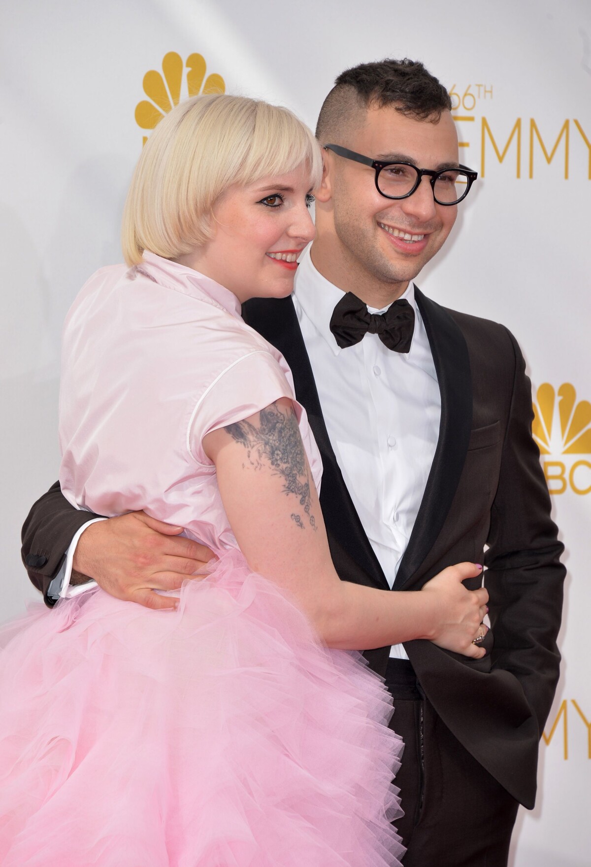 Photo : Jack Antonoff et Lena Dunham - La 66ème cérémonie des Emmy Photo : Jack Antonoff et Lena Dunham - La 66ème cérémonie des Emmy