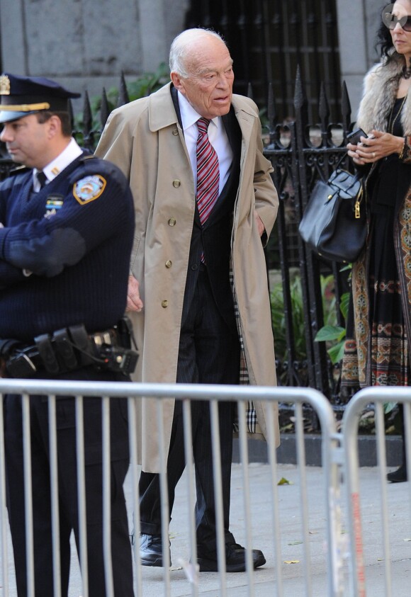 Leonard Lauder aux funérailles du créateur Oscar de la Renta, le 3 novembre 2014 à New York.