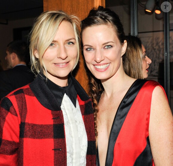 Mickey Sumner, Topaz Page-Green au Lunchbox Fund's Fall Benefit Dinner à New York le 5 novembre 2014.