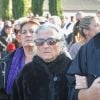 La soeur de Manitas de Plata - Obsèques de Manitas de Plata, célèbre guitariste de la musique gitane et du flamenco, en présence de sa famille et d'un millier de personnes au funérarium et au cimetière de Grammont, à Montpellier, le 8 novembre 2014.