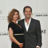 Ingrid Chauvin, enceinte et son mari Thierry Peythieu, lors de la cérémonie d'ouverture du 53eme festival de Monte Carlo au Forum Grimaldi a Monaco, le 9 juin 2013.