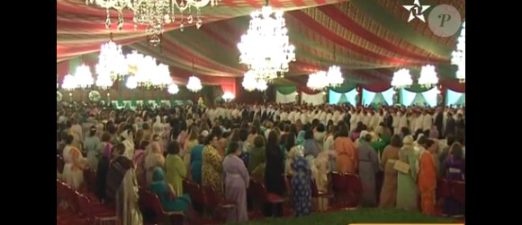 Image d'ambiance au mariage du prince Moulay Rachid du Maroc et de Lalla Oum Keltoum (née Boufares) le 13 novembre 2014 au palais royal de Rabat.