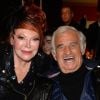 Exclusif - Charles Gérard, Régine et Jean-Paul Belmondo - Dîner en l'honneur de Jean-Paul Belmondo durant la Guinguette de Régine au Chalet La Bodega à Paris, le 14 novembre 2014.