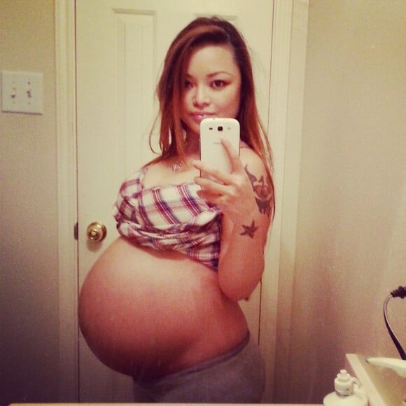 Tila Tequila, quelques jours avant son accouchement. Novembre 2014.