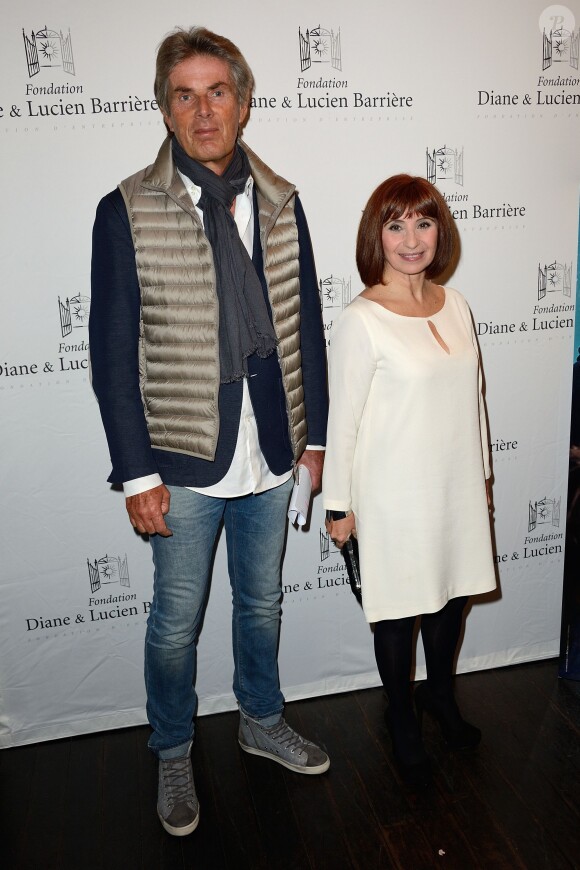 Dominique Desseigne et Ariane Ascaride lors de l'avant-première du film Les Héritiers à Paris le 17 novembre 2014