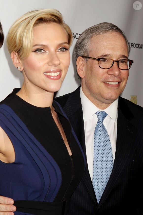 Scott Stringer et Scarlett Johansson à New York le 18 novembre 2014.
