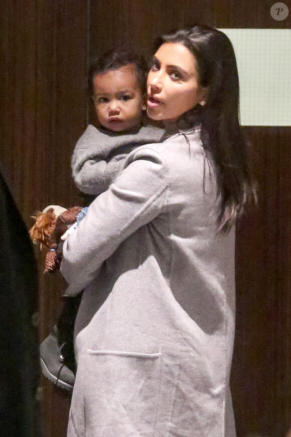 Kim Kardashian et North West à New York. Le 7 novembre 2014.