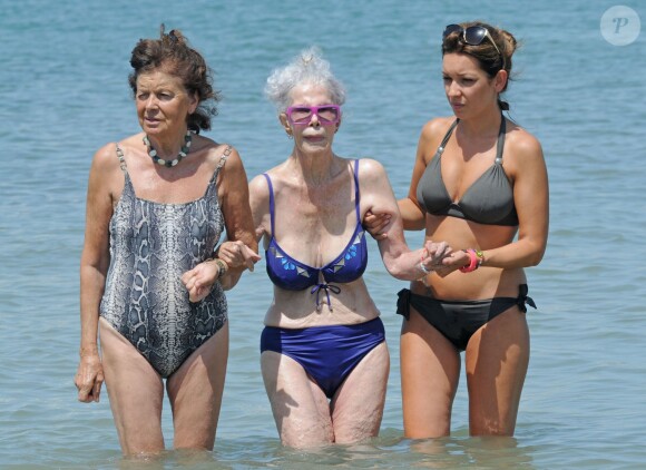 Cayetana Fitz-James Stuart, 18e duchesse d'Albe, à Ibiza en août 2013. La flamboyante aristocrate est morte le 20 novembre 2014 à l'âge de 88 ans.