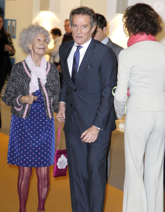 Cayetana Fitz-James Stuart, 18e duchesse d'Albe, en promotion de ses mémoires le 11 avril 2013. La flamboyante aristocrate est morte le 20 novembre 2014 à l'âge de 88 ans.