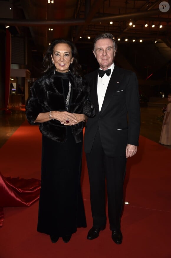 Alberto Repossi et sa femme Giovanna lors du gala de clôture de la Fête nationale monégasque, le 19 novembre 2014 au Grimaldi Forum.