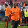  Zin&eacute;dine Zidane lors de la finale de la Ligue des Champions entre le Real Madrid et l'Atletico Madid &agrave; l'Estadio de la Luz &agrave; Lisbonne, le 24 mai 2014 