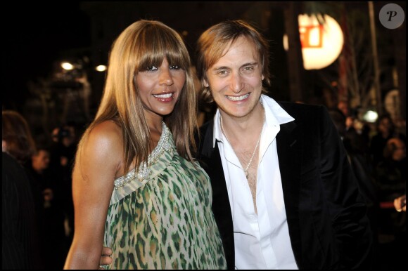Cathy et David Guetta au palais des festivals de Cannes le 26 janvier 2008 pour les NRJ Music Awards