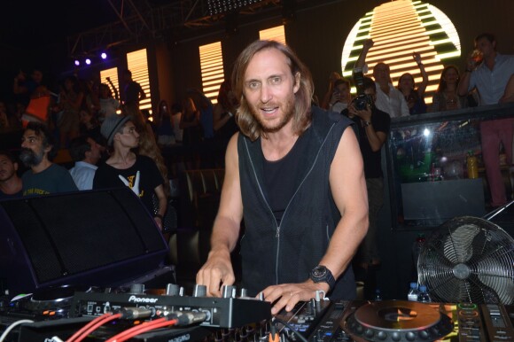 David Guetta au gotha à Cannes le 10 août 2013.