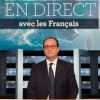 François Hollande sur le plateau de l'émission En direct avec les Français sur TF1 à Aubervilliers, le 6 novembre 2014