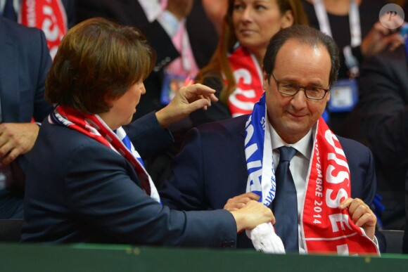 François Hollande à Villeneuve d'Ascq, le 22 novembre 2014.