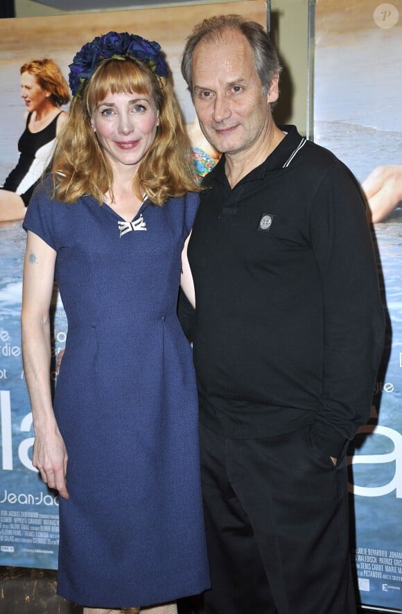 Julie Depardieu et Hippolyte Girardot - Avant-première du film "A la vie" au cinéma UGC Les Halles à Paris, le 24 novembre 2014.