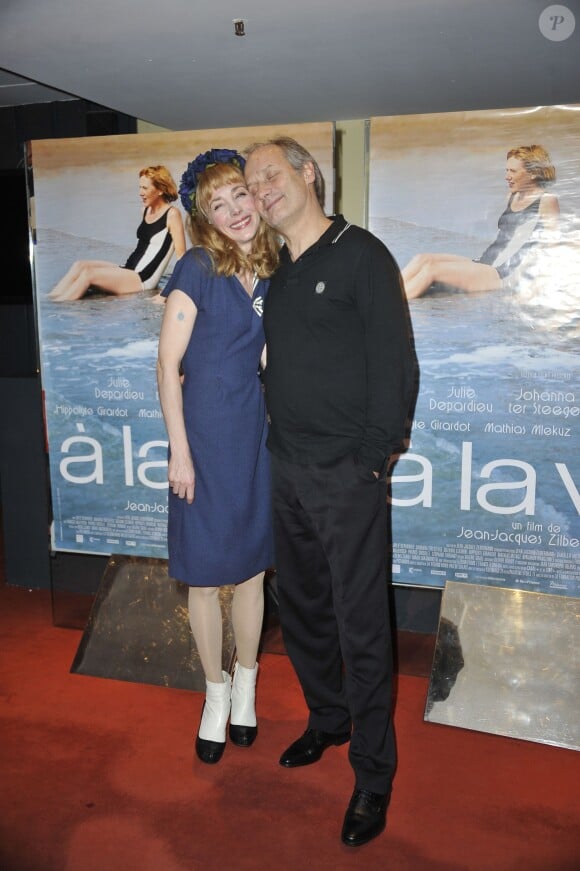 Julie Depardieu et Hippolyte Girardot - Avant-première du film "A la vie" au cinéma UGC Les Halles à Paris, le 24 novembre 2014.